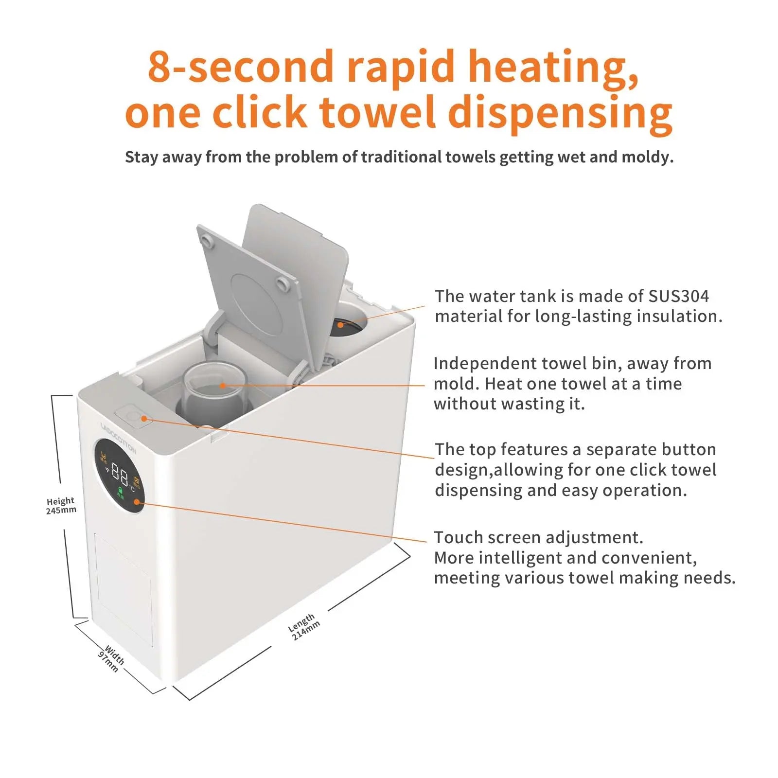 LADOCOTTON Home Smart Towel Machine W2J - LadocottonLADOCOTTON Home Smart Towel Machine W2J