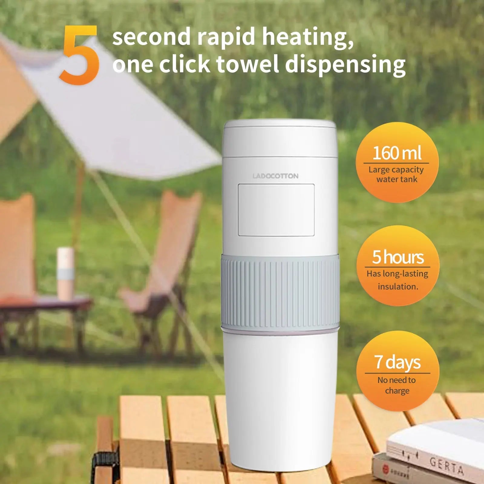 LADOCOTTON Portable Smart Towel Warmer Machine C8S - LADOCOTTON